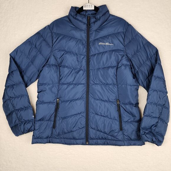 Eddie Bauer Jackets & Blazers - Eddie Bauer Womens Large Midweight Chevron Quilt Down Jacket Classic